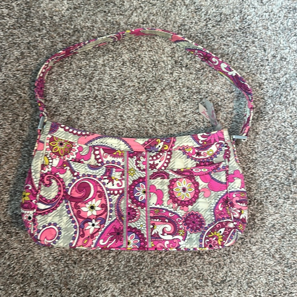 Vera Bradley Paisley Meets Plaid Shoulder Bag
